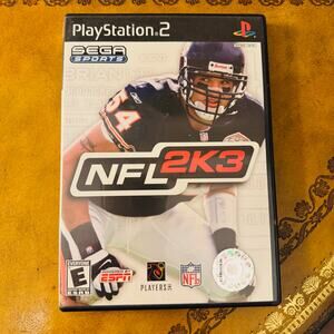 Sony Playstation 2 PS2 Sega Sports NFL 2K3 Rated E Espn Video Game & Manual